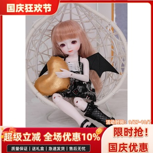 BJD SD 娃娃 娃衣 六分 裙子 吊带 万圣节 小恶魔 套装