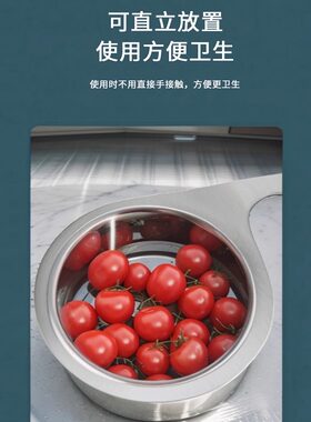 天鹅沥水篮厨房水槽不锈钢挂式架干湿分离挂钩垃圾洗菜过滤篮