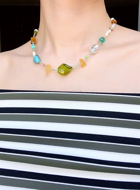 {鱼耳Museum}彩色串珠项链