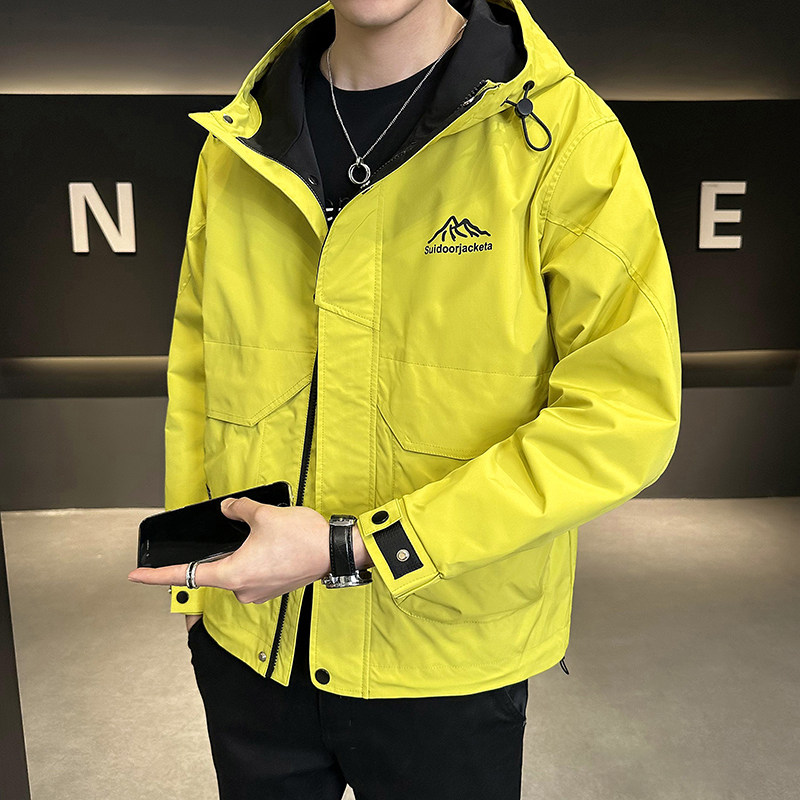 聚酯纤维2023新款冲锋衣机能工装高级感衣服夹克JK9171-P125,男装夹克,电商D240-242