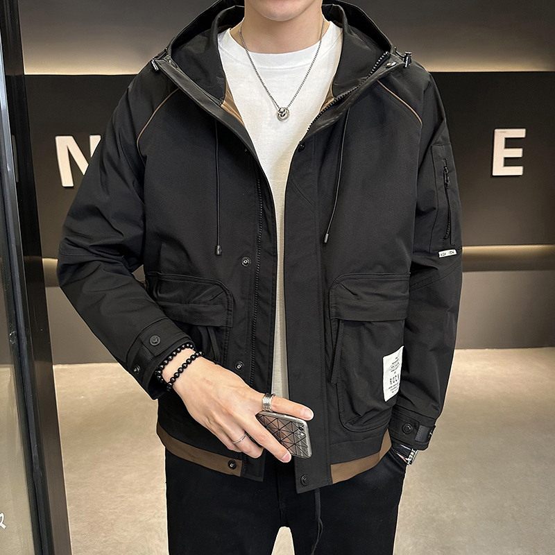 聚酯纤维2023秋装新款潮牌工装外套男夹克JK9170-P135,男装夹克,电商D240-242