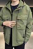 聚酯纤维2023新款潮牌机能工装高级感衣服夹克JK9163-P120，男装夹克，电商D240-242