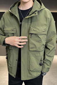 聚酯纤维 2023新款潮牌机能工装高级感衣服夹克JK9163-P120图片