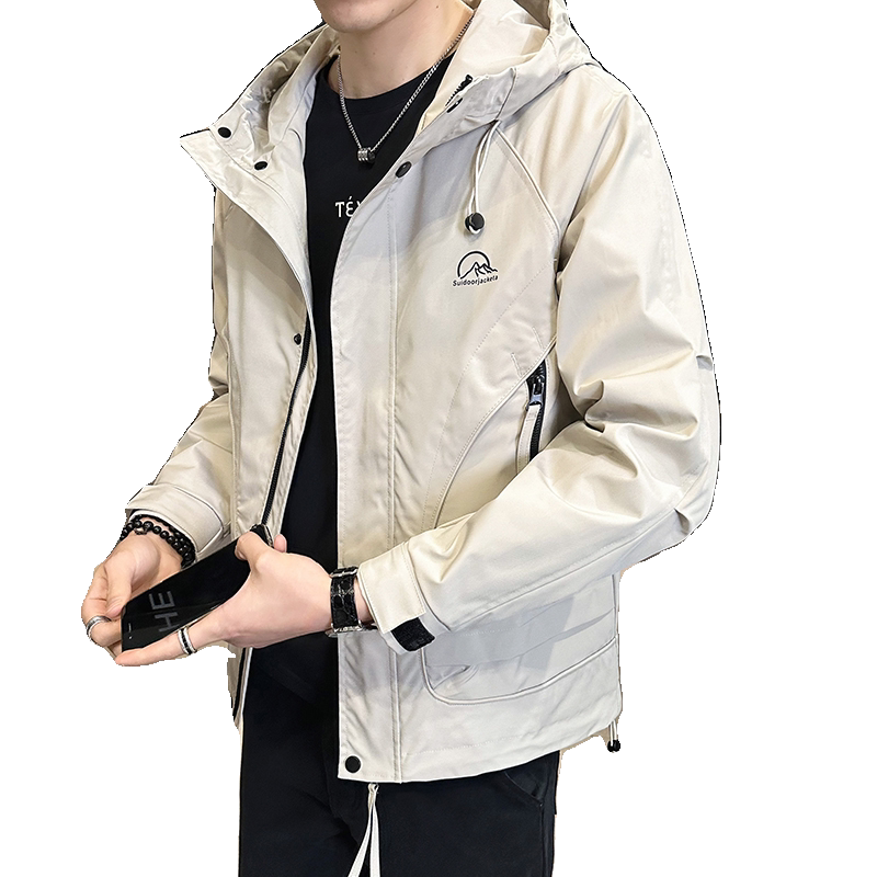 店主风2025年春季新款潮牌工装冲锋衣帅气外套男夹克JK9190-P90,男装夹克,电商D240-242