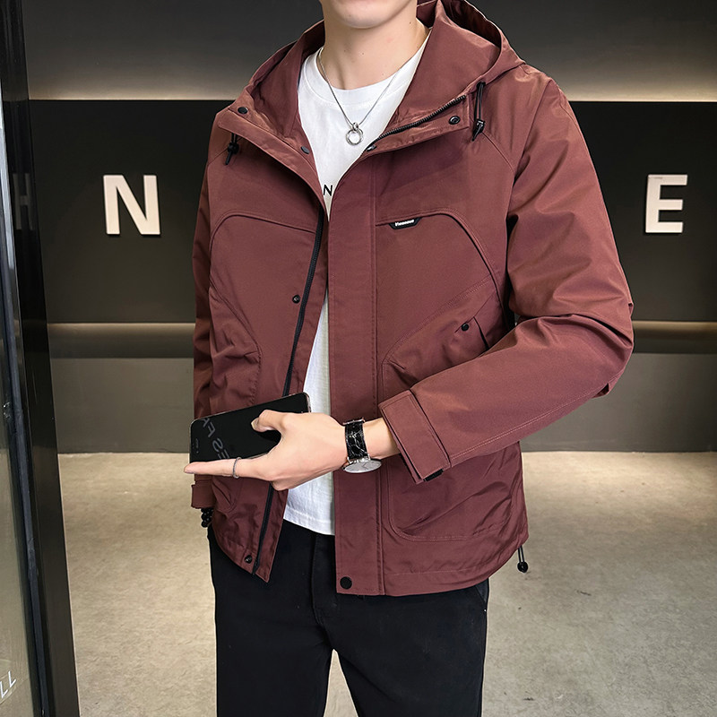 店主风2025年春季新款潮牌工装连帽外套男夹克JK9203-P90控129,男装夹克,电商D240-242
