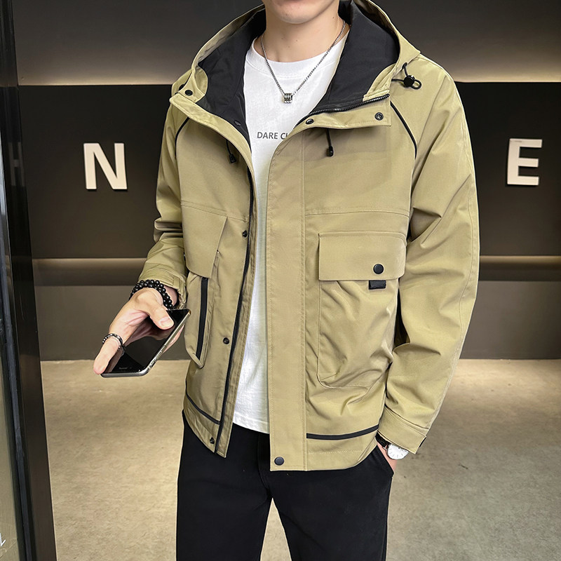 店主风2025年春季新款潮牌工装连帽外套男夹克JK9208-P93控149,男装夹克,电商D240-242