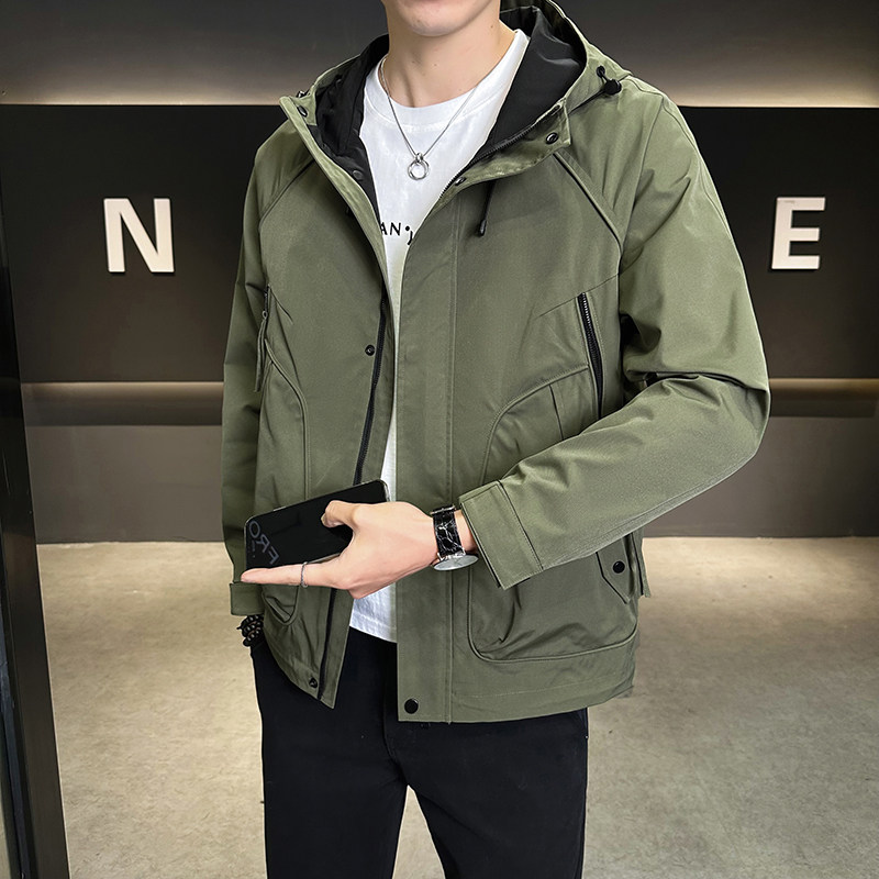 店主风2025年春季新款潮牌工装连帽外套男夹克JK9209-P93控149,男装夹克,电商D240-242