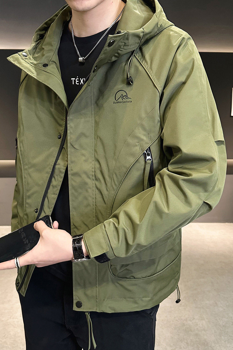 店主风2025年春季新款潮牌工装冲锋衣帅气外套男夹克JK9190-P90,男装夹克,电商D240-242