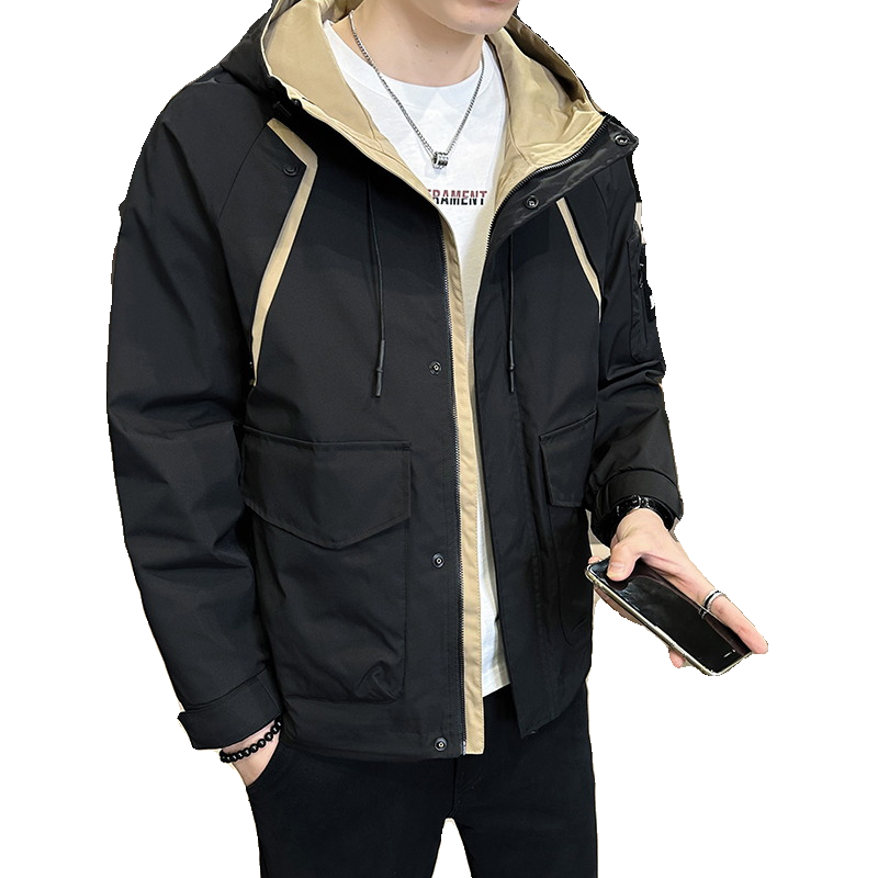 店主风2025年春季新款潮牌工装冲锋衣帅气外套男夹克JK9189-P95,男装夹克,电商D240-242