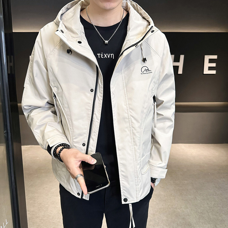 店主风2025年春季新款潮牌工装冲锋衣帅气外套男夹克JK9190-P90,男装夹克,电商D240-242