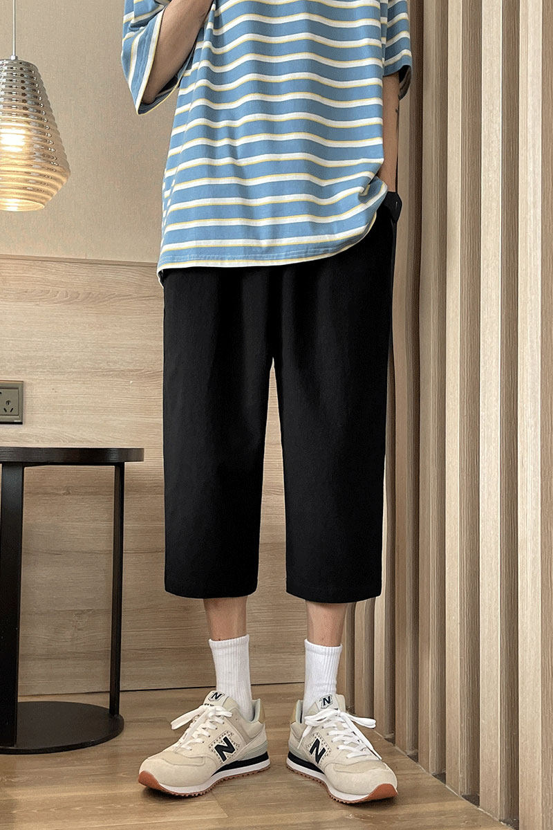 休闲裤男夏季新款港风宽松七分裤DK32-P25,男装休闲裤,星座214-3