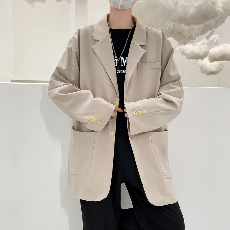 西服男春季新款港风宽松西装外套K8-P55图片