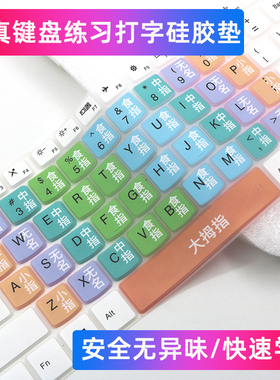 适用打字指法练习电脑拼音键盘膜具硅胶整张覆盖键位图新手打字贴
