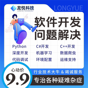 调试问题解决环境配置运维技术支持项目答疑 PythonJava代码