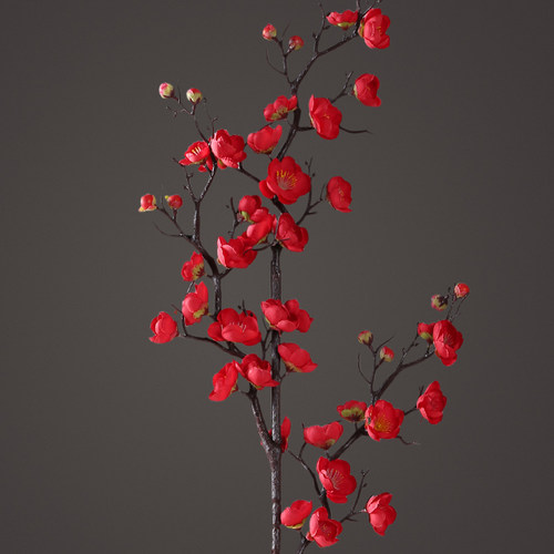 梅花仿真花摆件桃花禅意腊梅落地