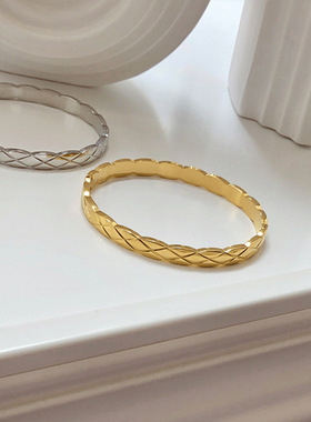 大码手镯女胖mm香风纹理ins小众