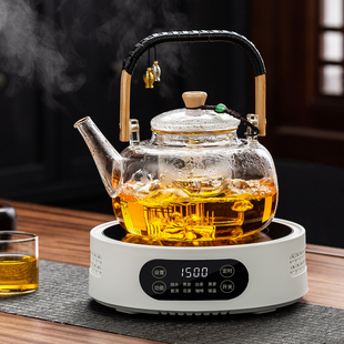 全玻璃煮茶壶加厚耐高温2026新款电陶炉煮茶器烧水养生泡茶壶套装