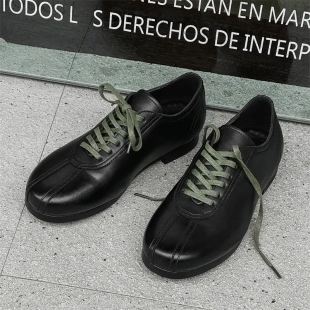 平底小皮鞋 经典 英伦风潮款 男女圆头通勤复古懒人鞋 百搭休闲德训鞋