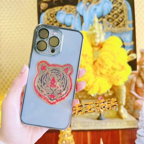 图泰缘牌啊赞佑金属款虎虎生威 虎头卡片 虎牌