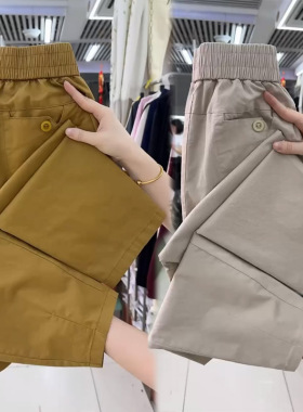 纯棉九分哈伦裤女2025夏季薄款高腰显瘦小脚休闲裤宽松百搭运动裤
