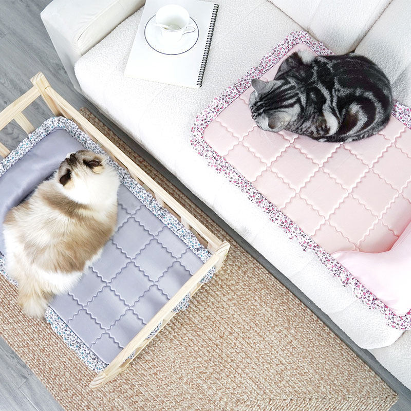 夏天冰丝凉垫狗狗舒爽垫子四季通用降温宠物垫子猫狗睡觉用凉席子