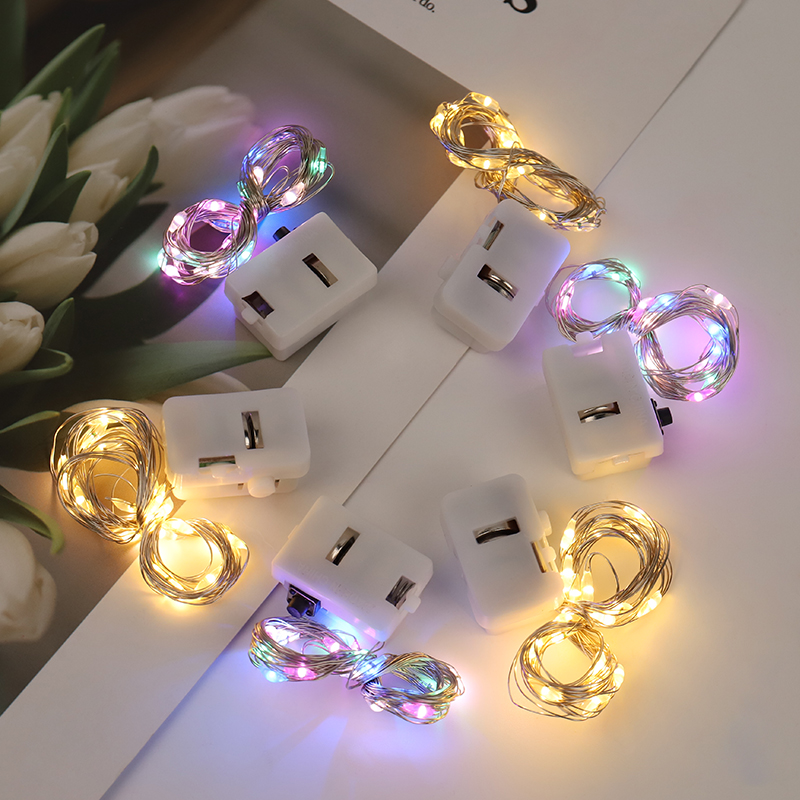 1米led灯串摆摊花束材料蛋糕装饰小彩灯灯串闪灯满天星串灯星星灯