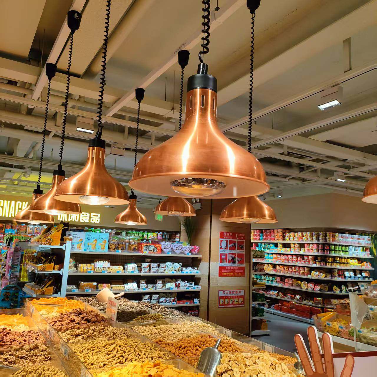 275瓦火锅店可伸缩升降保温吊灯自助餐快餐食品加热食物餐饮吊灯,家装灯饰光源,餐厅吊灯,淘宝优惠券,粉丝福利购,淘宝优惠卷