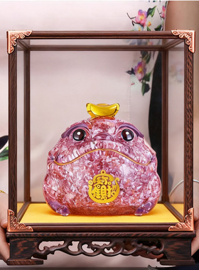 非法定货币金蟾摆件碎钞摆件家居客厅办公室桌面摆件开业礼品