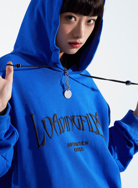 【清仓特价】秋冬宽松休闲连帽衫印花潮流外套长袖连帽卫衣