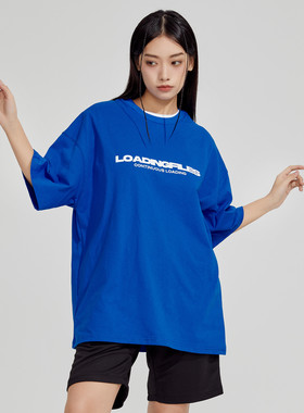 清仓特价 潮牌三色基础百搭短袖T恤男美式半袖宽松情侣上衣夏