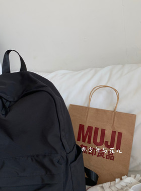 无印系列大容量书包女韩版原宿ulzzang大学生背包高中ins风双肩包