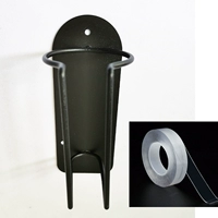 Черный с винтами, двусторонней лентой, один рулет