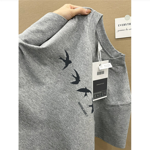 上衣 t恤男宽松小众设计感半袖 纯棉欧货美式 复古oversize正肩短袖