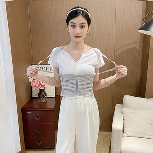 日本ぜいた可调节工作护腰带透气举重健身加压支撑背带肩带护腰带