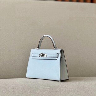 日本ぜいたh家新minikelly凯莉二代银扣包单肩斜挎手提包迷你手拎