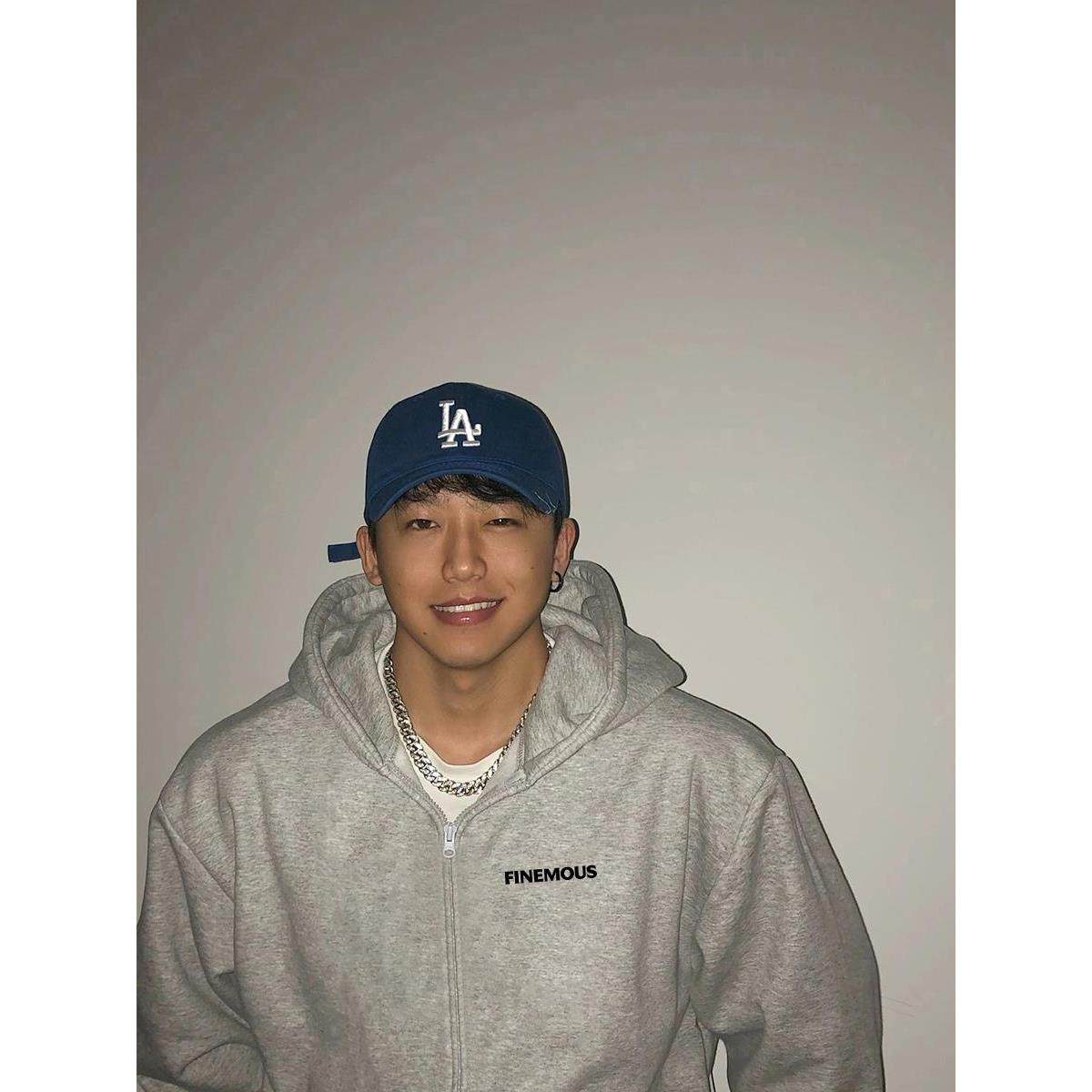 日本WUJE灰色开衫卫衣连帽外套加绒加厚秋冬季大码男款上衣