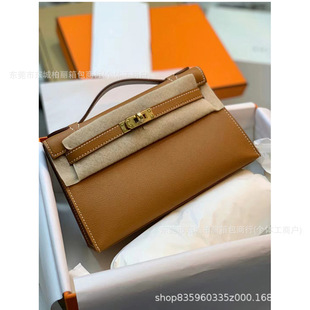 日本ぜいた手工蜡线一代凯莉包Epsom手掌纹牛皮迷你手拎kelly女包