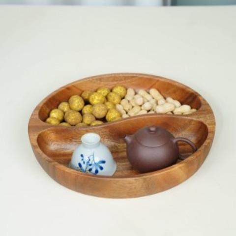 南美胡桃木整木果盘太极碗