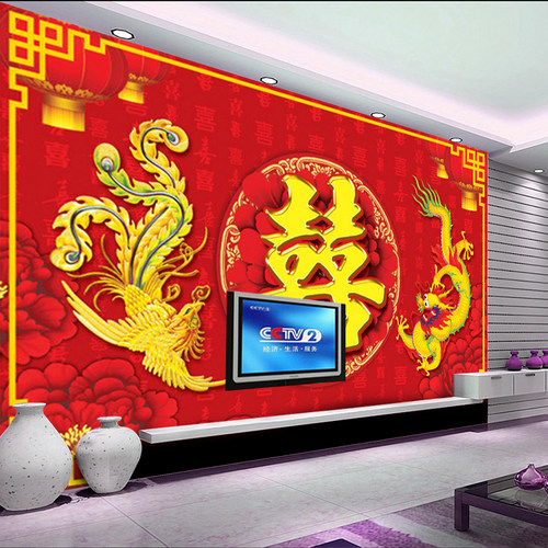 龙凤呈祥墙纸价格_龙凤呈祥墙纸图片- 星期三