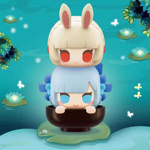 正品阴阳师式神叠叠乐摆件盲盒玩具达摩茨球山兔一目连八岐大蛇