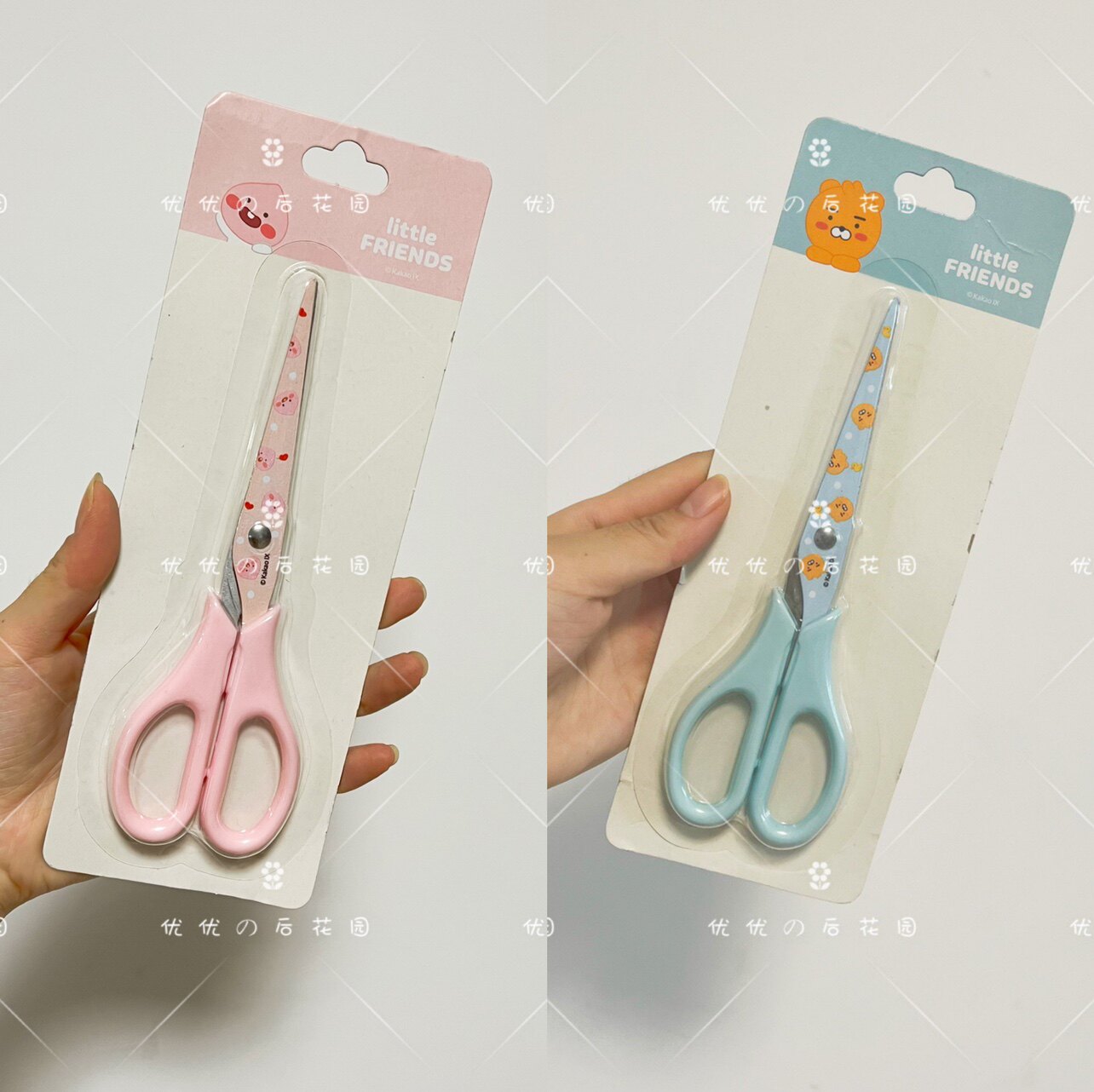 [유유한국구매] 카카오프렌즈 사자엉덩이 복숭아학생 핸드메이드 사무용가위 입고되었습니다
