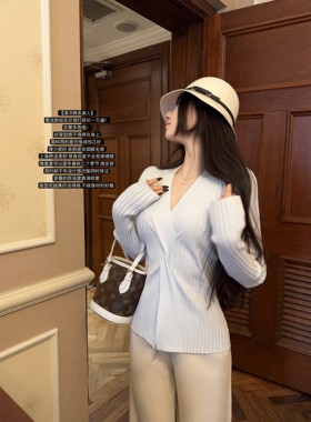 JAMAIS VU【清冷韩系美人】纯欲绞花仿兔绒 毛衣针织内搭打底上衣