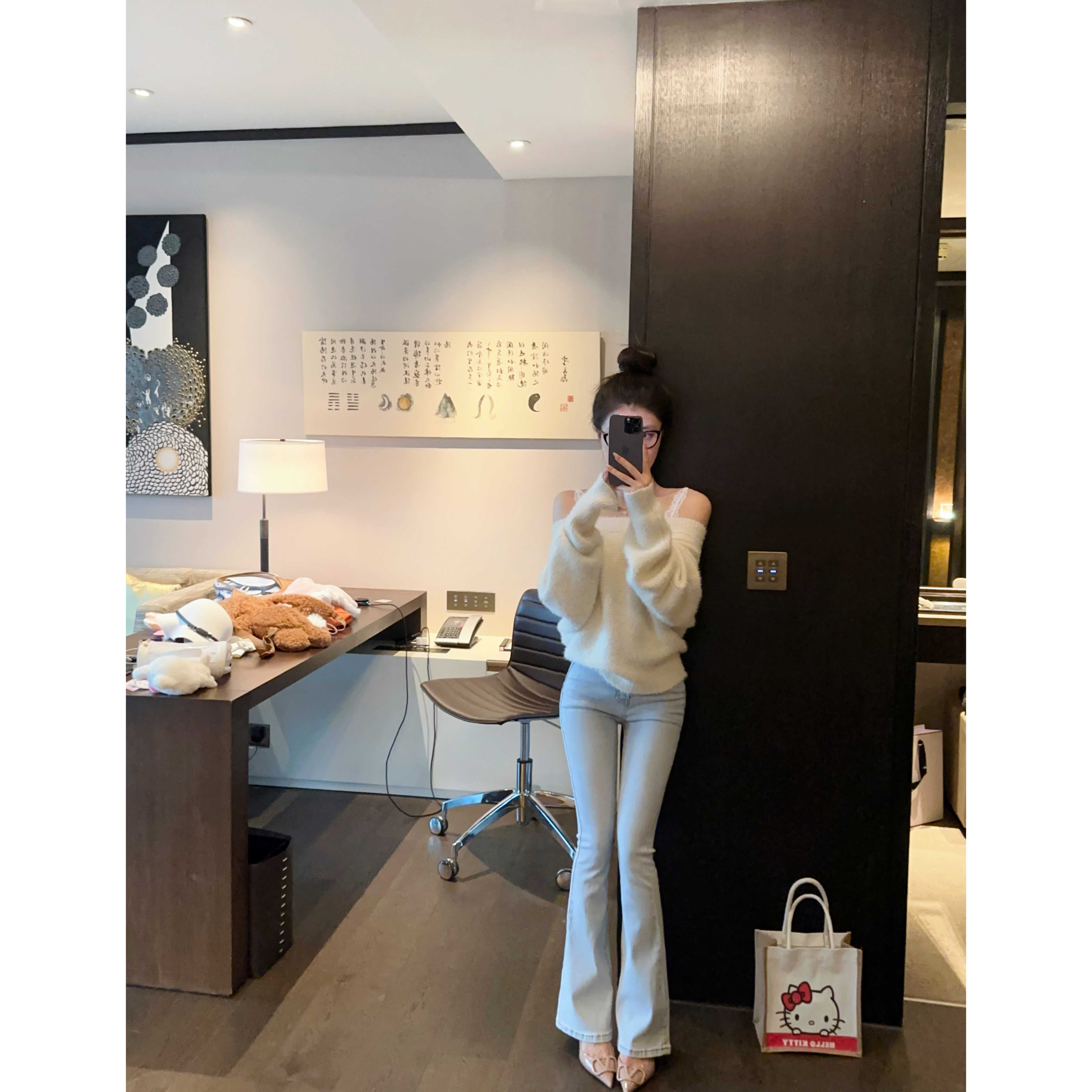 JAMAIS VU清仓【轻氧早秋】微喇神裤 显瘦提臀颜色紧身牛仔裤