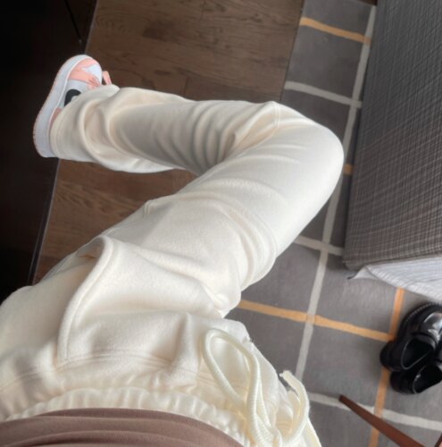 显腿长垂感休闲裤抽绳