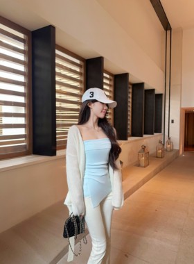 JAMAIS VU【把喜欢的给你】秋冬内搭王！厚针织抹胸上衣天丝开衫