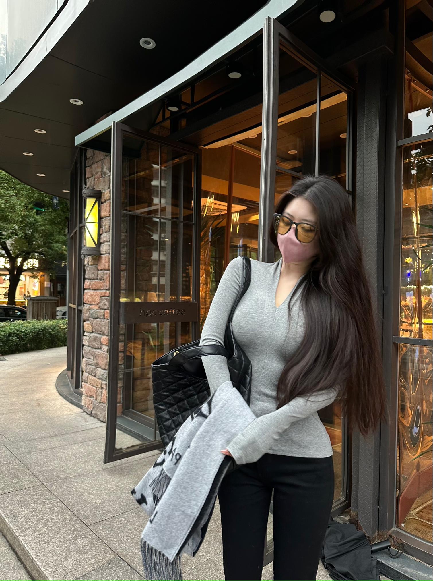 长袖针织打底衫紧身t恤内搭上衣