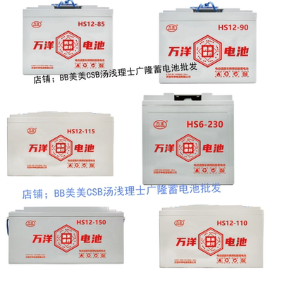 万洋石墨烯HS12-85铅酸蓄电池12V