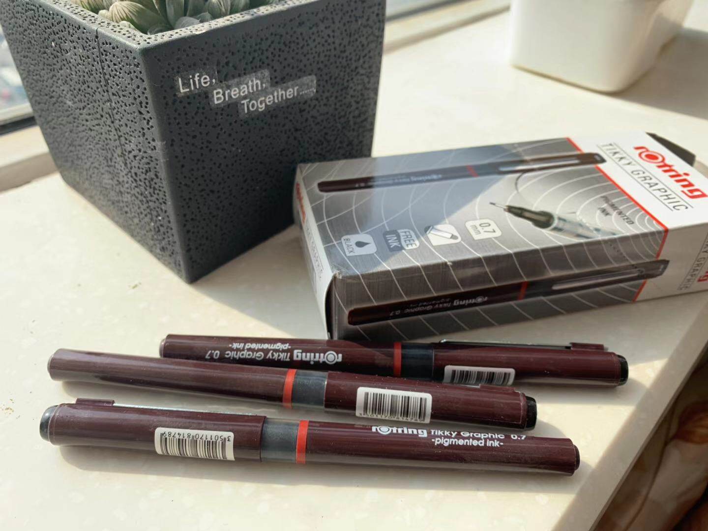 德国rotring红环绘图动漫针管笔