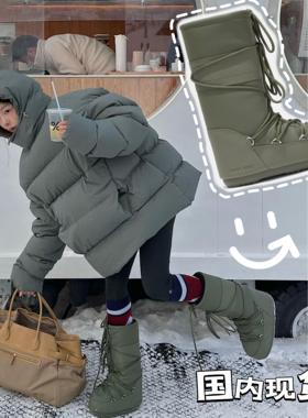 「国现」MOON BOOT意大利月球靴雪地靴橡胶RUBBER系列TECNICA