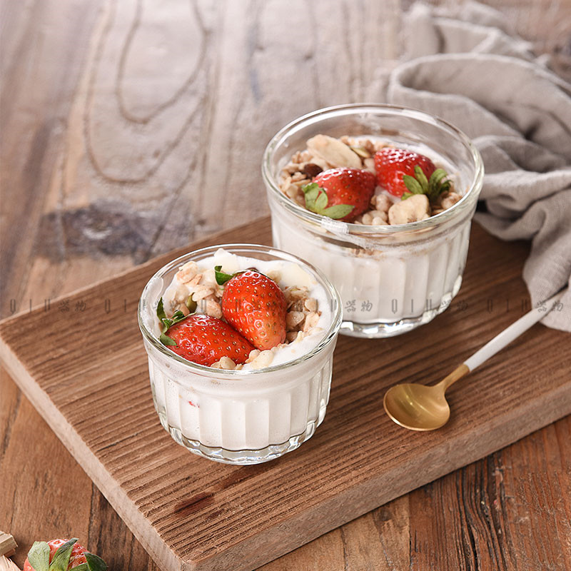 法国玻璃烘焙耐热冰淇淋杯